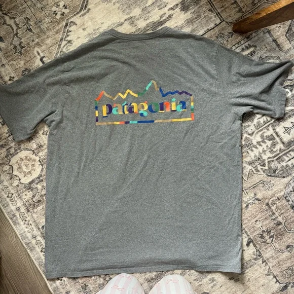Patagonia Unity Fitz Responsibili-Tee - Gravel Heather XXL - Picture 3 of 8